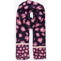 Sarta Women's Bernie Lightweight Bordred Leopard Print Scarf in Pink