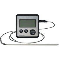KitchenCraft Digital Cooking Thermometer & Timer in Black