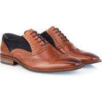 Amen Shoes Men's Derry Leather Brogue Shoes in Brown | Size: 10