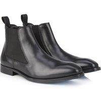 Amen Shoes Men's Dundalk Leather Chelsea Boots in Black | Size: 12