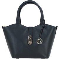 'Maristella' Real Leather Handbag with Detachable Crossbody Strap