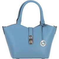 'Maristella' Real Leather Handbag with Detachable Crossbody Strap