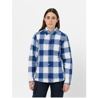 Dickies Women's Flannel Shirt Jacket in Blue | Size: XL