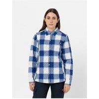 Dickies Women's Flannel Shirt Jacket in Blue | Size: Medium