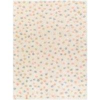 Livabliss Shaggy Modern Plush Pile Polka Dot Hekuba Area Rug in Ivory | Size: 160 cm x 215 cm