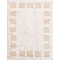 Livabliss Fossay Shag-Washable Beige Brown Green Grey Modern High Pile Rug | Size: 120 cm x 170 cm