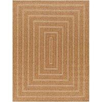 Livabliss Pismo Beach-Modern Brown Tan Yellow Graphic In- & Outdoor Jute-Look Rug | Size: 120 cm x 170 cm