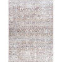 Livabliss Our Pnw Home Rainier-Washable Brown Beige Traditional Vintage Living Rug in Dark Brown | Size: 160 cm x 220 cm