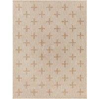 Livabliss Tuareg-Global Beige Ivory Blue Graphic In- & Outdoor Rug in Tan | Size: 160 cm x 215 cm