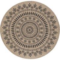 VERA Round In- & Outdoor Cottage Jute-Look Area Rug
