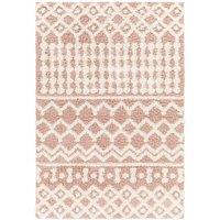 NOUR Shaggy Geometric Plush Pile Area Rug
