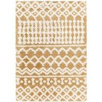 NOUR Shaggy Geometric Plush Pile Area Rug
