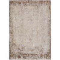 Livabliss Galey Alix Myrtle Avenue IV-Abstract Brown Cream Green Blue Modern Marble Fringe Living Rug | Size: 200 cm x 275 cm