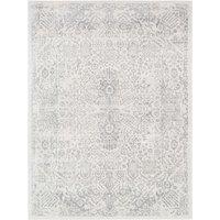 Livabliss Roma-Vintage Grey White Traditional Boho Living Dining Bedroom Rug in Mid Grey | Size: 160 cm x 215 cm