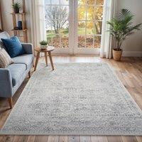 Livabliss Roma Vintage Traditional Boho Rug in Grey | Size: 160 cm x 215 cm