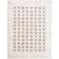 Livabliss Fossay Shag-Washable Beige Brown Green Grey Modern High Pile Rug in Mid Grey | Size: 140 cm x 200 cm