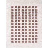 Livabliss Fossay Shag-Washable Beige Brown Green Grey Modern High Pile Rug in Dark Brown | Size: 160 cm x 215 cm