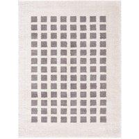 Livabliss Fossay Shag-Washable Beige Brown Green Grey Modern High Pile Rug in Charcoal | Size: 160 cm x 215 cm