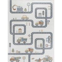 VROOMVILLE Kids Machine Washable Bedroom Area Rug