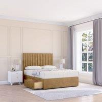 Manhattan Plush Bed Set With 4 Drawers, Mattress & 26" Headboard