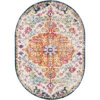 LOU Square Vintage Traditional Oriental Boho Area Rug