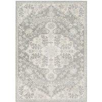 Livabliss Harput Vintage Traditional Boho Rug in Charcoal | Size: 200 cm x 275 cm