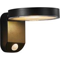 Nordlux Modern Outdoor Wall Light Black Plastic Sensor SolarLed - Battery, IP44