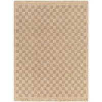 TORI In- & Outdoor Cottage Jute-Look Checkered Area Rug