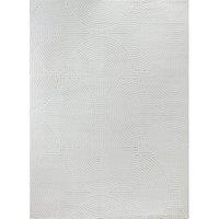 Livabliss Le Mans-Modern 3D High & Low Pile Textured In- & Outdoor Rug in White | Size: 200 cm x 275 cm
