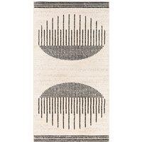 Livabliss Scandi Geometric Enso Area Rug in Off-White | Size: 150 cm x 210 cm
