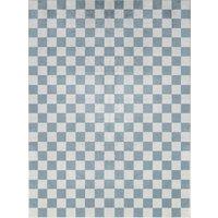 CHELSEA Machine Washable Geometric Checkered Area Rug