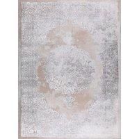 Livabliss Lustro-Vintage Beige Grey Off-White Traditional Boho Living Dining Bedroom Rug | Size: 120 cm x 170 cm