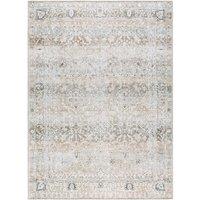 Livabliss Our Pnw Home Rainier-Washable Brown Green Traditional Vintage Living Rug in Light Brown | Size: 160 cm x 220 cm