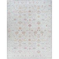 Livabliss Our Pnw Home-Spokane Ivory Pink Yellow Traditional Boho Living Dining Rug in White | Size: 118 cm x 170 cm