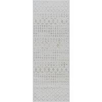Livabliss Roma Geometric Off-White Grey Living Dining Bedroom Rug | Size: 200 cm x 275 cm