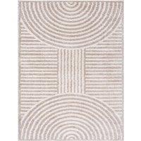 Livabliss Fossay Shag Washable Modern High Pile Rug in Mid Grey | Size: 140 cm x 200 cm