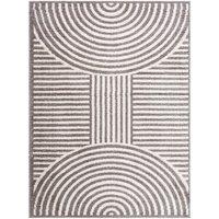 Livabliss Fossay Shag Washable Modern High Pile Rug in Charcoal | Size: 140 cm x 200 cm