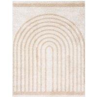 Livabliss Fossay Shag-Washable Beige Brown Green Grey Modern High Pile Rug | Size: 120 cm x 170 cm