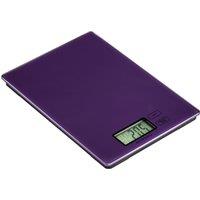 Orsina Compact Orange Glass Kitchen Scale, Elecronic Style Scale For Kitchen Ingredients, Easy To Read Baking Scale in Purple