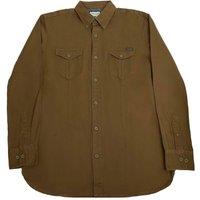 TopLook London Men's Mens Smart Casual Button-Down Cotton Shirt with Pockets in Olive | Size: Large