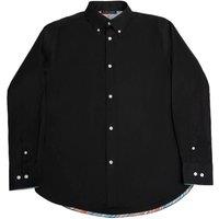 TopLook London Men's Mens Business Casual Shirt Button-Down Casual Shirts in Jet Black | Size: XS