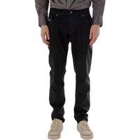 TopLook London Men's Forest Jeans Tapered Fit Cotton Denim Pants in Black | Size: 32S