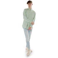 TopLook London Men's Mens Business Causal Shirt Button-Down Long Sleeve Shirt in Mint | Size: Large