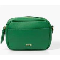 Willa Crossbody Bag - Green, Pebbled Faux Leather