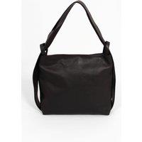 Sarta Women's Giovanna Italian Leather 2 In 1 Backpack Tote Bag - Black, Pebbled in Black