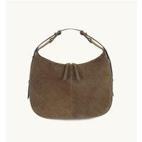 Apatchy London Women's The Charlie Suede Bag in Taupe