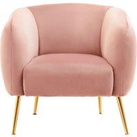 Blue Velvet Arm Chair, Tufted Velvet Upholstered Accent Chair, Comfortable Armchair for Home, Office, Lounge
