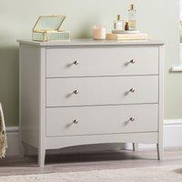 Christow Natural Chest of Drawers Modern 3 Drawer Bedroom Storage Unit Furniture Cabinet in Brown