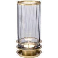 Netlighting Arno Table Lamp Metalwork Aged Brass Smoked Glass in Yellow
