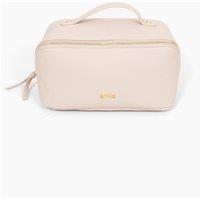 Etre Women's Beige Vanity Case Faux Leather Makeup Bags in Nude